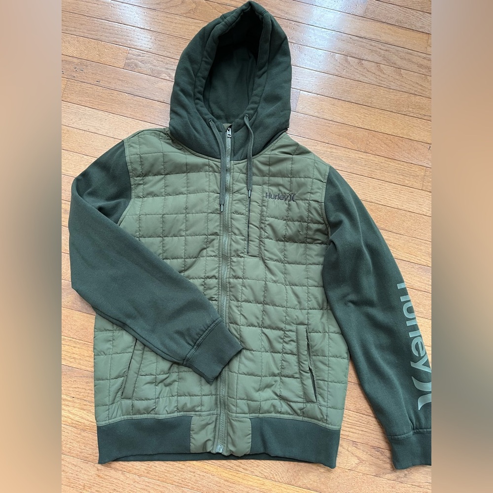 Hurley Olive Quilted Jacket